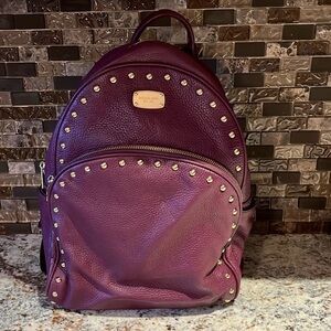 Michael Kors Purple Studded Women's Backpack